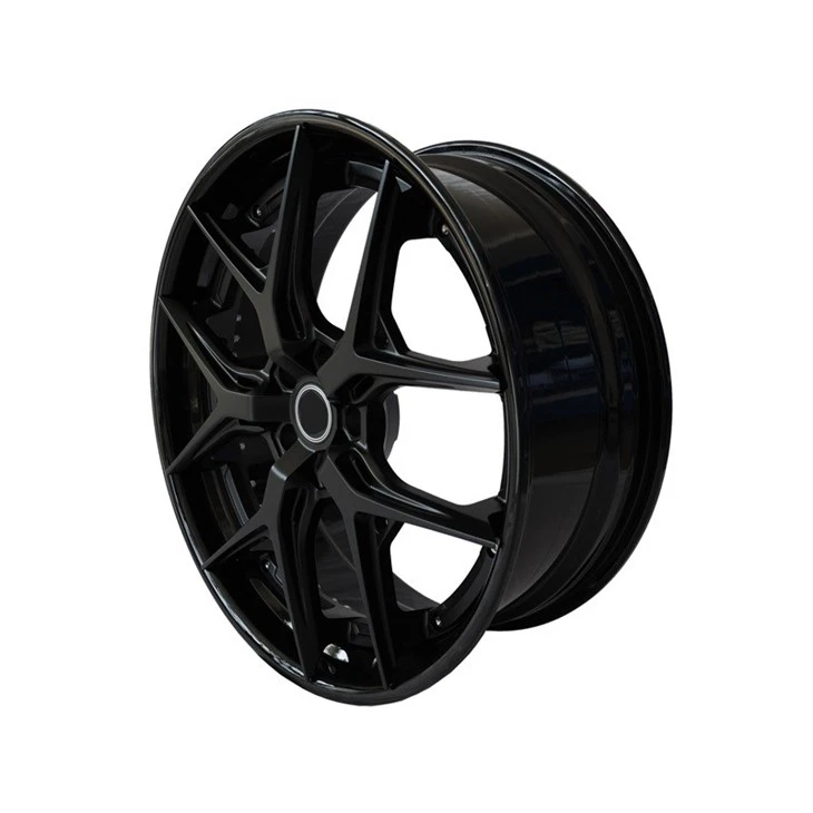 2 Piece 5x120 Black Forged Wheels For Luxury Car