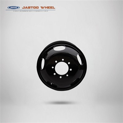জাস্টু ব্ল্যাক 17x6.5inch অ্যালুমিনিয়াম বাণিজ্যিক চাকা